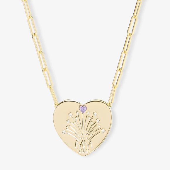 Melinda Maria XL Heart Pendant Necklace with Samantha Chain Limited Edition - Picture 2 of 5